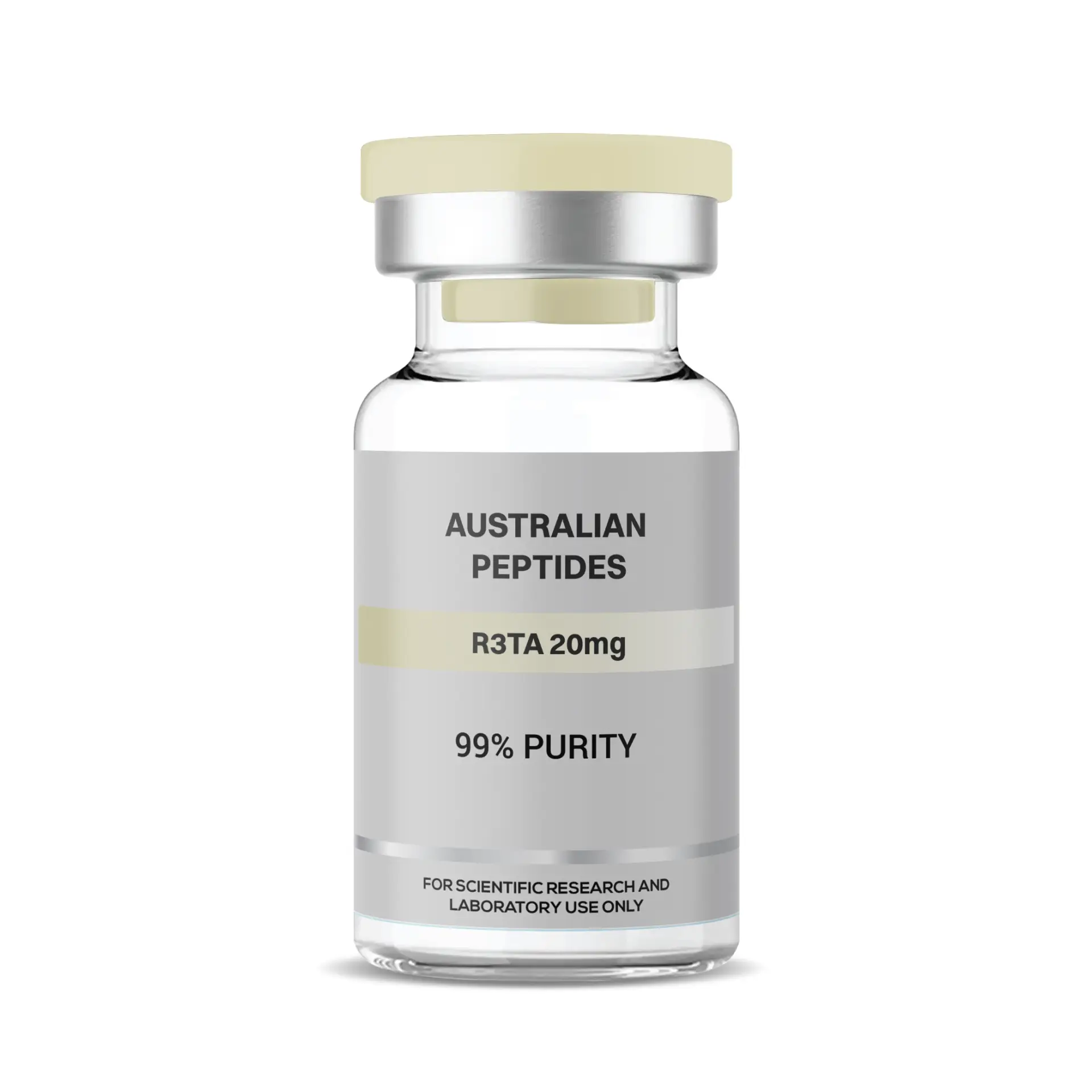R3TA 20mg lyophilised research peptide vial